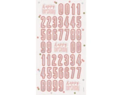 Verjaardag Tafeldecoratie Happy Birthday Rose Goud 45cm -Feestartikelen Winkel verjaardag tafeldecoratie happy birthday rose goud 1