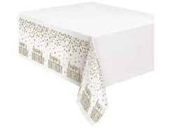 Verjaardag Tafelkleed Goud Confetti 2,13m
