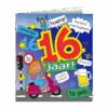 Verjaardagskaart 16 Jaar Cartoon 16,5cm -Feestartikelen Winkel verjaardagskaart 16 jaar cartoon 165cm