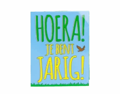 Verjaardagskaart Hoera Jarig 17cm
