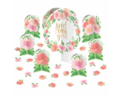 Versiering Set Baby Meisje Bloemen 27 Delig