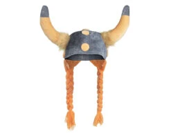 Viking Helm Met Haren -Feestartikelen Winkel viking helm met haren 1