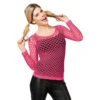 Visnet Shirt Lange Mouwen Roze