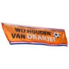 Vlag Wij Houden Van Oranje 2,2m -Feestartikelen Winkel vlag wij houden van oranje 22m