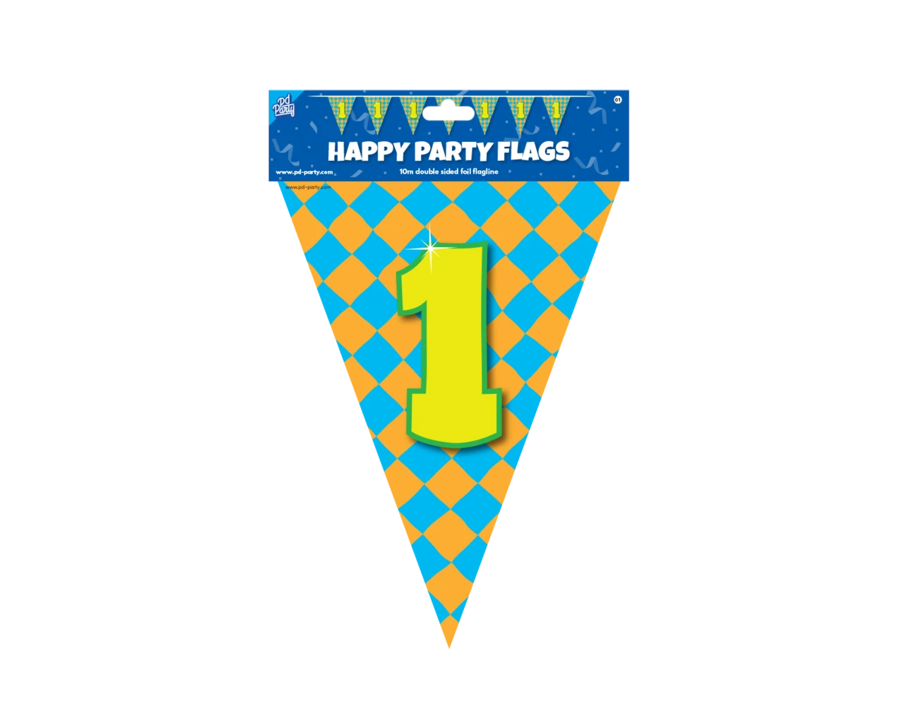 Vlaggenlijn 1 Jaar Gekleurd 10m 5 Vlaggenlijn 1 Jaar Gekleurd 10m - Afbeelding 3