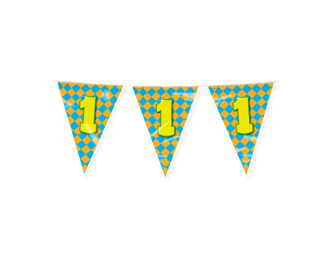 Vlaggenlijn 1 Jaar Gekleurd 10m 3 Vlaggenlijn 1 Jaar Gekleurd 10m