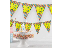 Vlaggenlijn 14 Jaar Gekleurd 10m -Feestartikelen Winkel vlaggenlijn 14 jaar gekleurd 10m 1