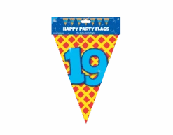 Vlaggenlijn 19 Jaar Gekleurd 10m -Feestartikelen Winkel vlaggenlijn 19 jaar gekleurd 10m 2