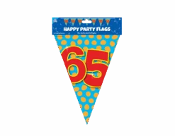 Vlaggenlijn 65 Jaar Gekleurd 10m -Feestartikelen Winkel vlaggenlijn 65 jaar gekleurd 10m 2