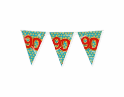 Vlaggenlijn 90 Jaar Gekleurd 10m