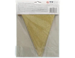 Vlaggenlijn Goud Glitter 6m -Feestartikelen Winkel vlaggenlijn goud glitter 6m 3