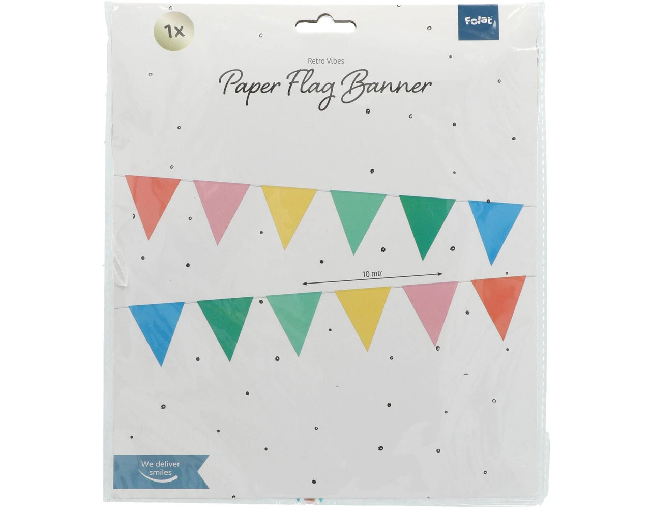 Vlaggenlijn Retro 10m 4 Vlaggenlijn Retro 10m - Afbeelding 2