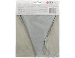 Vlaggenlijn Zilver Glitter 6m -Feestartikelen Winkel vlaggenlijn zilver glitter 6m 3