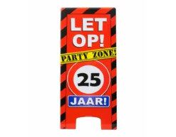 Warning Sign 25 Jaar 62,5cm