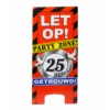 Warning Sign 25 Jaar Getrouwd 62,5cm -Feestartikelen Winkel warning sign 25 jaar getrouwd 625cm