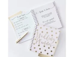 Wedding Planner Gold Wedding Paper 23x22x3 Cm -Feestartikelen Winkel wedding planner gold wedding paper 23x22x3 cm 2