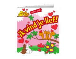 Wenskaart Ik Vind Je Lief 16,5cm
