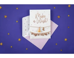 Wenskaart Make A Wish Armbanden 14,8cm -Feestartikelen Winkel wenskaart make a wish armbanden 148cm 3