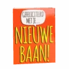 Wenskaart Nieuwe Baan 17cm -Feestartikelen Winkel wenskaart nieuwe baan 17cm