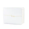 Wit Gastenboek Love 24cm -Feestartikelen Winkel wit gastenboek love 24cm