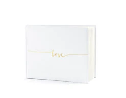 Wit Gastenboek Love 24cm