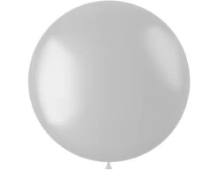 Witte Ballon Metallic Pearl White 78cm