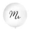 Witte Ballon Mr 1m -Feestartikelen Winkel witte ballon mr 1m