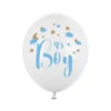 Witte Ballonnen It'S A Boy 30cm 6st -Feestartikelen Winkel witte ballonnen its a boy 30cm 6st