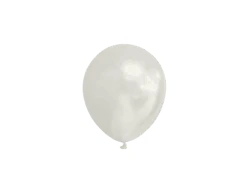 Witte Ballonnen Metallic 13cm 100st