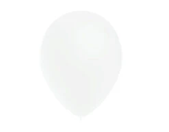 Witte Ballonnen Metallic 25cm 10st