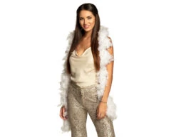 Witte Boa 1,8m -Feestartikelen Winkel witte boa 18m 1