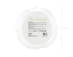 Witte Borden Gouden Rand 18,5cm 6st -Feestartikelen Winkel witte borden gouden rand 185cm 6st 9