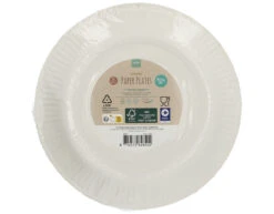 Witte Borden Happy Birthday 23cm 8st -Feestartikelen Winkel witte borden happy birthday 23cm 8st 2