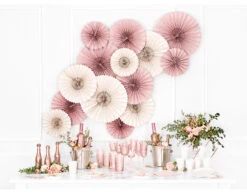 Witte Borden Rose Gouden Stippen 18cm 6st -Feestartikelen Winkel witte borden rose gouden stippen 18cm 6st 5