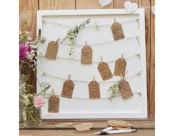 Witte Gastenboek Kaartjes 40cm -Feestartikelen Winkel witte gastenboek kaartjes 40cm 2