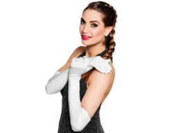 Witte Handschoenen Lang 40cm