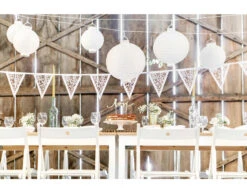 Witte Lampion Rond Met Lampje 20cm 14 Witte Lampion Rond Met Lampje 20cm -Feestartikelen Winkel witte lampion rond met lampje 20cm 5