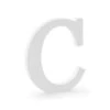 Witte Letter C Hout 20cm -Feestartikelen Winkel witte letter c hout 20cm