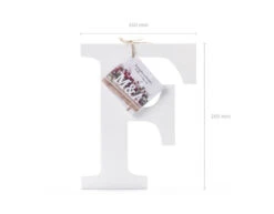 Witte Letter F Hout 20cm -Feestartikelen Winkel witte letter f hout 20cm 1