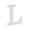Witte Letter L~ Hout 20cm -Feestartikelen Winkel witte letter l hout 20cm