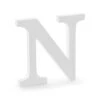Witte Letter N Hout 21,5cm -Feestartikelen Winkel witte letter n hout 215cm