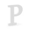 Witte Letter P Hout 20cm -Feestartikelen Winkel witte letter p hout 20cm