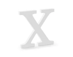 Witte Letter X Hout 19,5cm