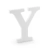 Witte Letter Y Hout 20cm