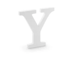 Witte Letter Y Hout 20cm