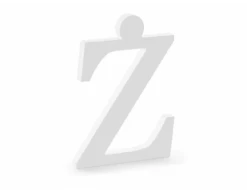 Witte Letter Z Hout 23cm