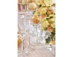 Witte Organza Stof Gouden Strepen 48cm 9m -Feestartikelen Winkel witte organza stof gouden strepen 48cm 9m 4