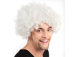Witte Pruik Groove -Feestartikelen Winkel witte pruik groove 1