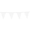 Witte Vlaggenlijn Glitter 6m -Feestartikelen Winkel witte vlaggenlijn glitter 6m