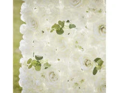 Witte Wanddecoratie Bloemen 60cm -Feestartikelen Winkel witte wanddecoratie bloemen 60cm 2